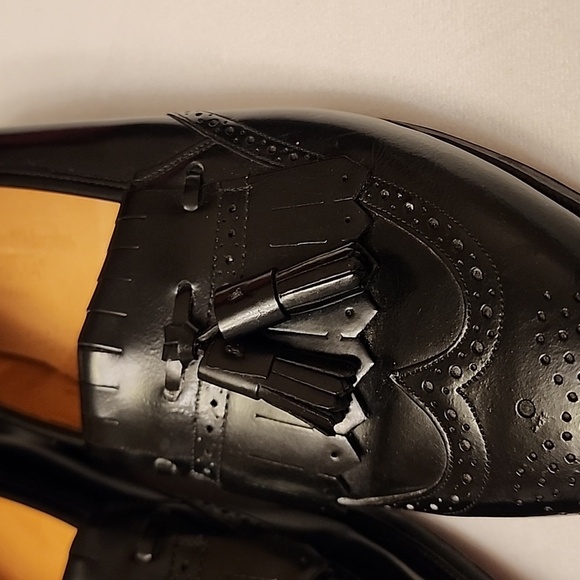 Johnston & Murphy Black Tassel Oxfords - Picture 10 of 11